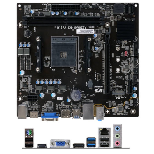 Tarjeta madre ECS A520AM4-M3D socket AM4 2xDDR4 HDMI VGA Micro ATX