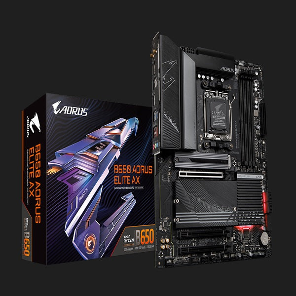 Tarjeta Madre Gigabyte B650 AORUS ELITE AX socket AM5 4xDDR5 M.2 HDMI DP