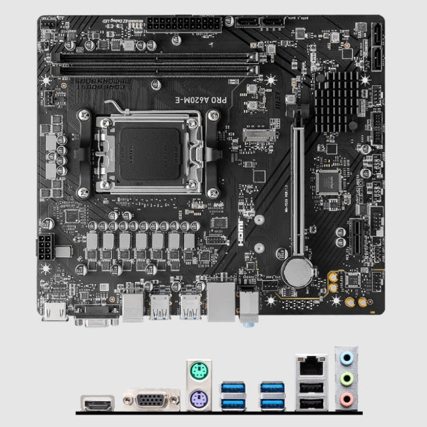 Tarjeta Madre MSI PRO A620M-E socket AM5 2xDDR5 HDMI VGA