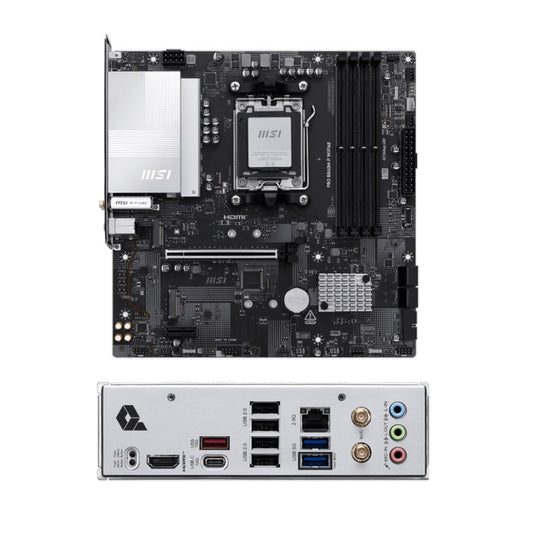 Tarjeta Madre MSI PRO B840M-P WIFI6E Compatible con AM5 4xDDR5 1xHDMI 256GB MicroATX