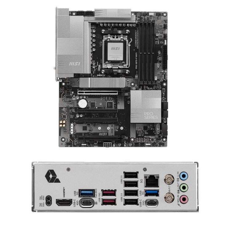 Tarjeta madre MSI PRO X870-P WIFI socket AM5 4xDDR5 HDMI USB C DisplayPort ATX