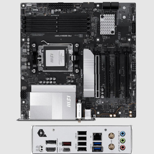 Tarjeta Madre MSI PRO B850M-P WIFI Socket AM5 4xDDR5 1xHDMI 256GB MicroATX