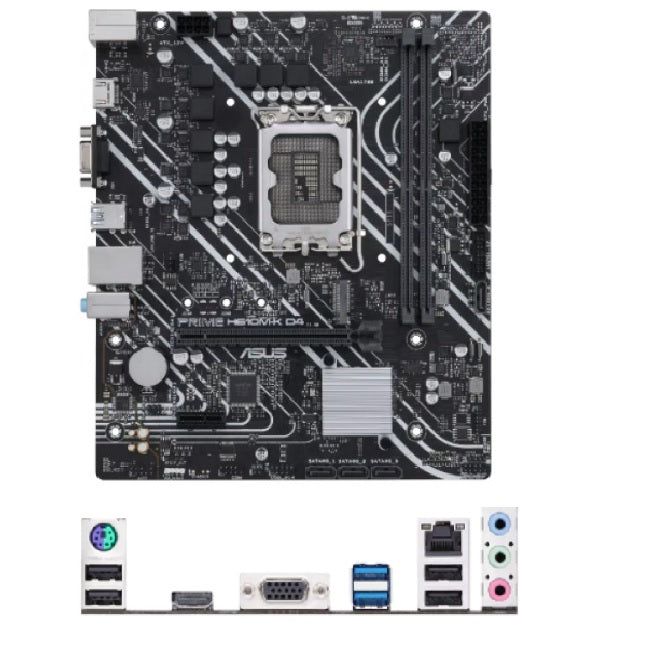 Tarjeta Madre Asus Prime H610M-K D4-CSM socket LGA1700 2xDDR4 Max. 64GB1xHDMI Micro ATX