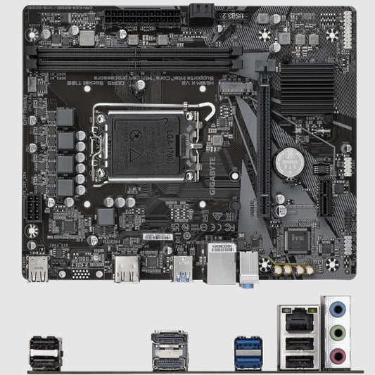Tarjeta madre Gigabyte H610M K V2 socket 1700 Gen 12/13/14 2xDDR5 1xHDMI 1xDP Micro ATX