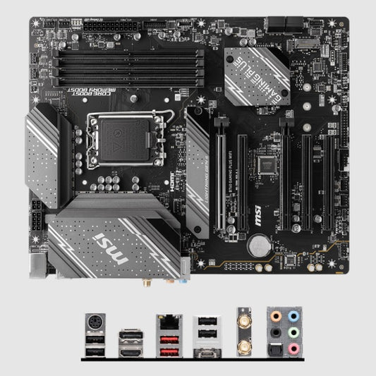 Tarjeta madre MSI B760 Gaming Plus Wifi socket 1700 Gen 12/13/14 4xDDR5 HDMI DP ATX