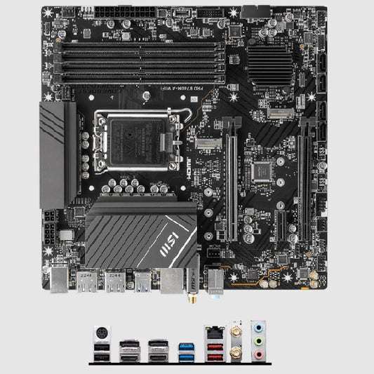Tarjeta madre MSI Pro B760M-A Wifi socket 1700 Gen 12/13/14 4xDDR5 2xHDMI 2xDP Micro ATX