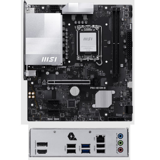 Tarjeta Madre MSI PRO H810M-B socket 1851 Ultra Series 2 2xDDR5 6400Mhz 1xDP 1xHDMI