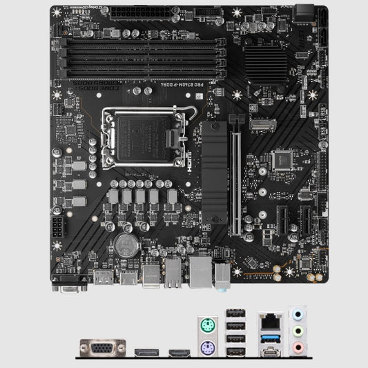 Tarjeta madre MSI PRO B760M-P DDR4 socket 1700 12/13/14a Gen 4xDDR4
