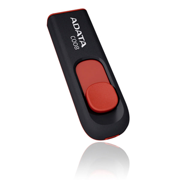 MEMORIA ADATA 16GB USB 2.0 C008 NEG/ROJO