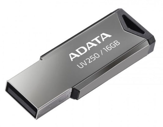 MEMORIA ADATA 16GB USB 2.0 PLATA METALICA AUV250-16G-RBK