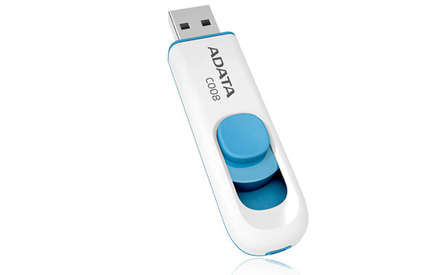 Memoria ADATA 64GB USB 2.0 blanco/azul C008W