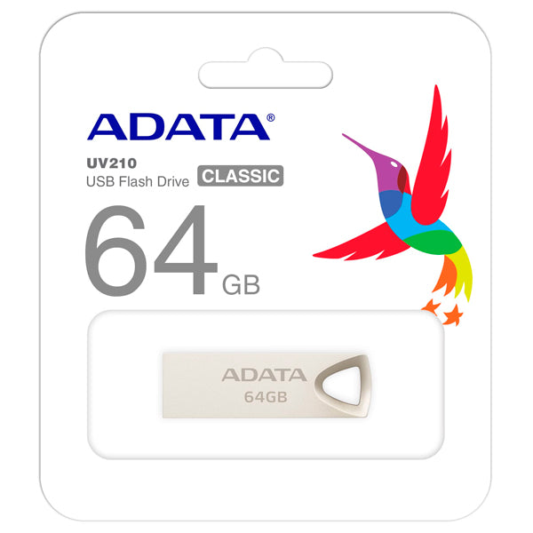 MEMORIA ADATA 64GB USB 2.0 UV210 METALICA