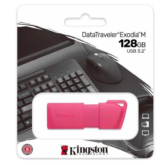 Memoria Kingston 128GB USB 3.2 Gen EXODIA Rosa
