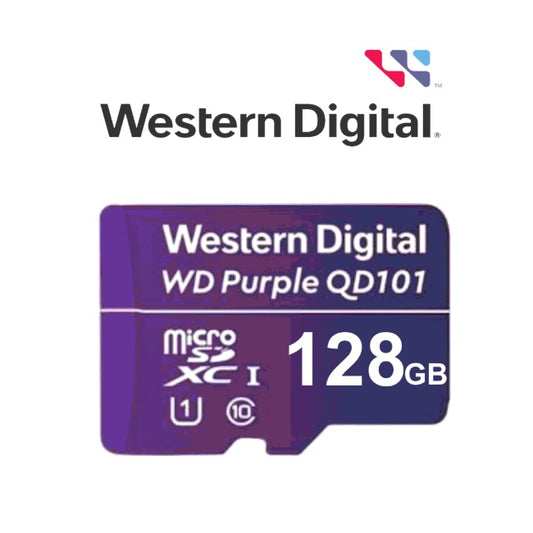 Memoria WD 128GB MicroSD clase10 para video HD hasta 50MB por segundo