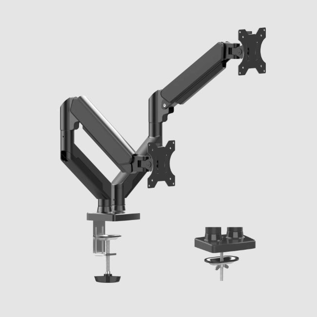 Soporte de articulado Naceb para 2 monitores color Negro