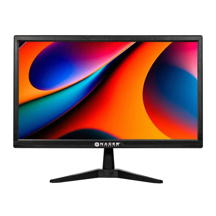 Monitor Naceb modelo NA-0504 LED 19.5 pulg 1600*900 HDmas 75Hz HDMI y VGA color Negro