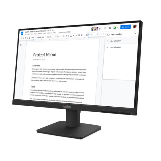 Monitor Lenovo ThinkVision S22-4e 21.5 pulg 1920*1080 100Hz HDMI/VGA Negro