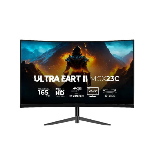Monitor Balam Rush 23.8 Ultra Earth II MGX23C VA curvo Negro Full HD 1MS 165Hz HDMI + DP + TYPE-C 15W + 3.5mm