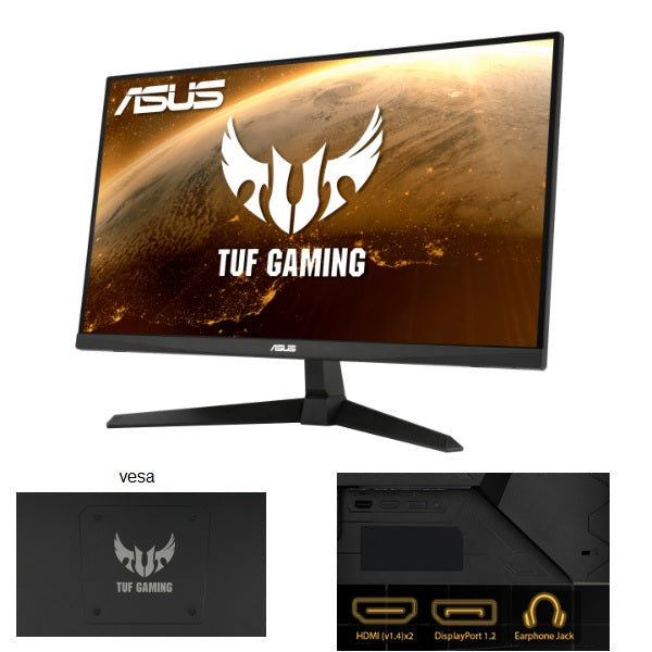 Monitor Asus 27 TUF Gaming 1920*1080 165Hz FHD 1ms 2xHDMI DP VG277Q1A