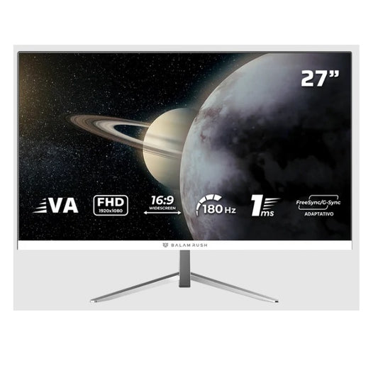 Monitor Balam Rush 27 VA Titan MTG27Y FHD Blanco Plano 1ms 180Hz 1xHDMI 1xDP 1xUSB C Joystick