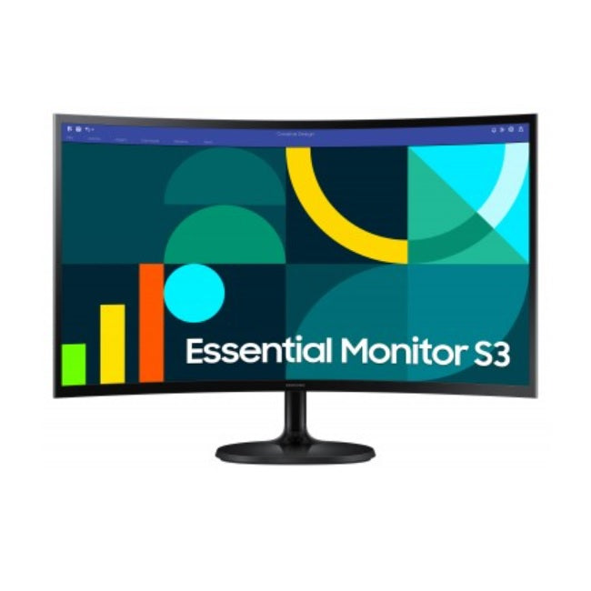 Monitor Samsung LED 27 pulg S3 Curvo FHD Resolución 1920*1080 100Hz HDMI