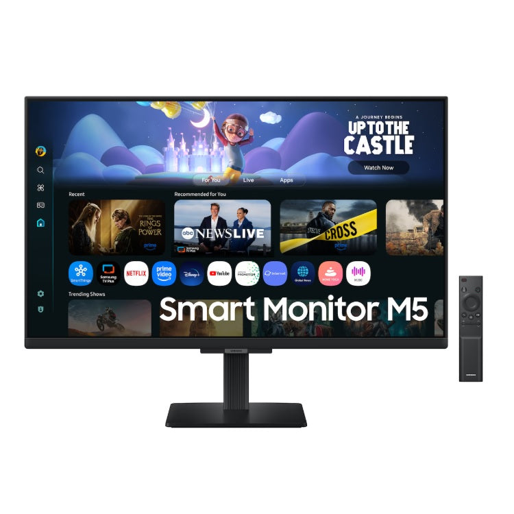 Monitor Samsung LED inteligente 1920*1080 27 pulg 60Hz Full HD Netflix YouTube Disney 2HDMI VESA Bocinas Integradas Negro
