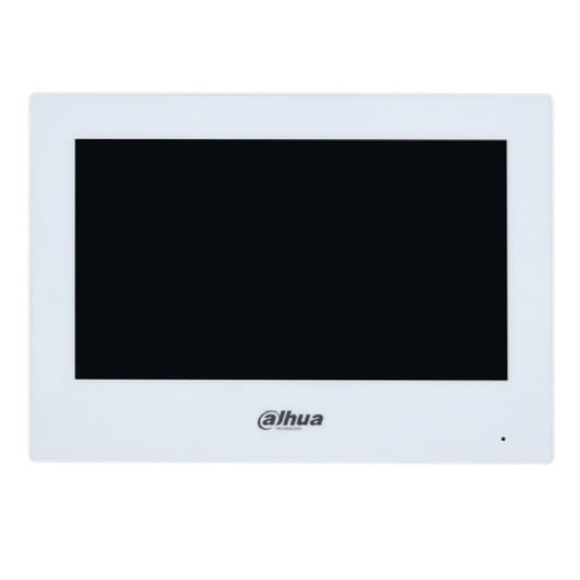 Monitor Dahua DHI-VTH2621GW-P IP touch 7 pul PoE estandar 6&1 E&S de Alarmas interior soporta 4 frentes de calle