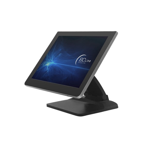 Monitor Ec Line 12 Pulg HD 1024x768 LED-LCD 75Hz VGA/HDMI/USB Negro Touchscreen Modelo EC-TS-1238