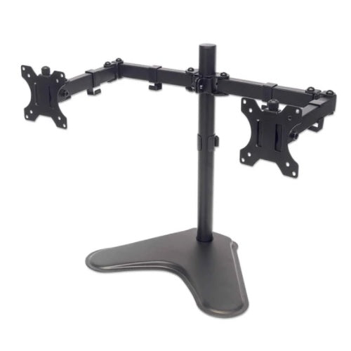 Soporte Manhattan para 2 Monitores 13 a 32 pulgadas 8KG en mesa/escritorio (Base)