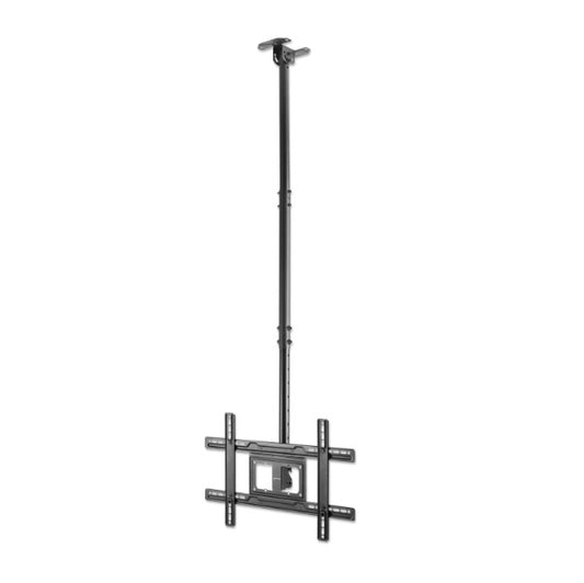 Soporte Manhattan para TV 37 a 80 pulgadas 50KG en techo con inclinacion y giro extension telescopica pantallas planas o curvas