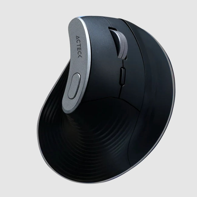 Mouse Acteck Ergonómico Vertical Virtuos Fitt Pro MI770 Negro Inalambrico/Bluetooth 2400DPI Scroll rapido 8 Botones Recargable 50h