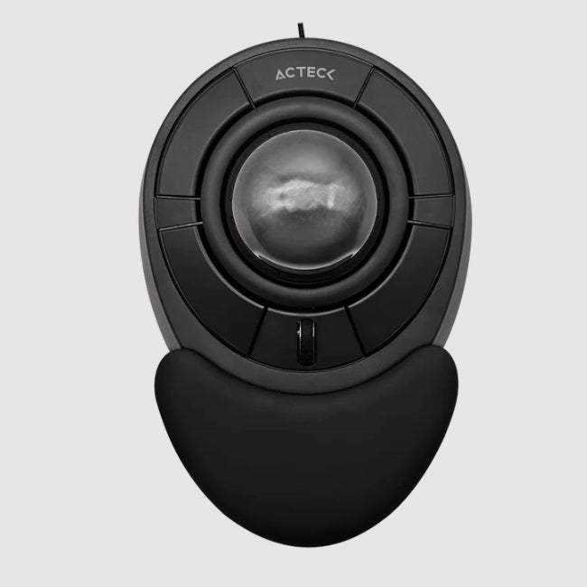 MOUSE ALAMBRICO TRACKBALL VIRTUOS ART X MI787 Ergonomico DPI 1600 Negro