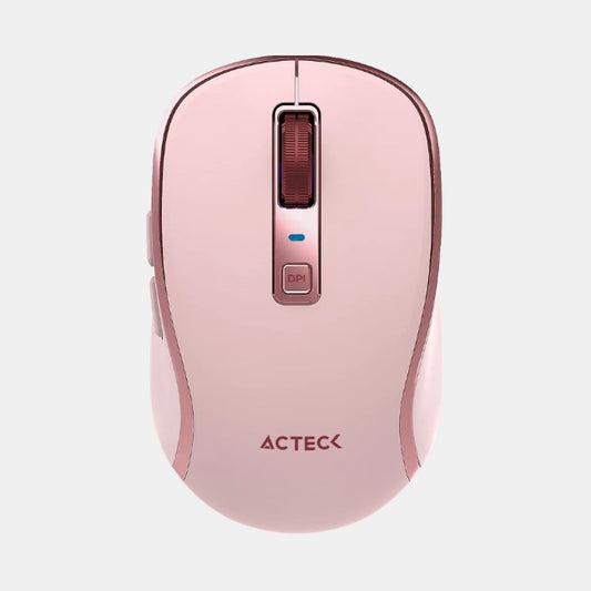 Mouse Acteck inalambrico Optimize Trip Pro MI580 Rosa 2.4 GHz 1600 DPI 6 Botones Elite