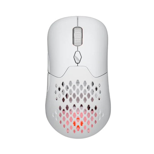 Mouse Balam Rush Speeder Perform MG979 Blanco Inalambrico/Bluetooth Carátulas y Switch intercambiables Recargable Tipo C 600 mAh 5000 DPI