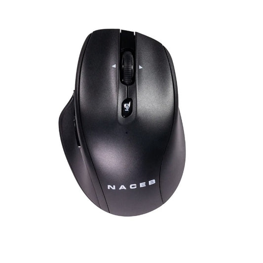 Mouse Inalambrico Naceb dual con receptor USB color Negro mode 2.4G+BT 5 botones