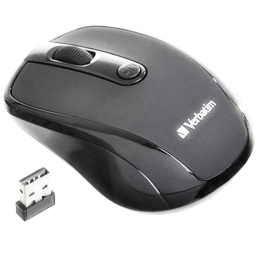 Mouse Verbatim inalámbrico óptico Bravo USB Negro
