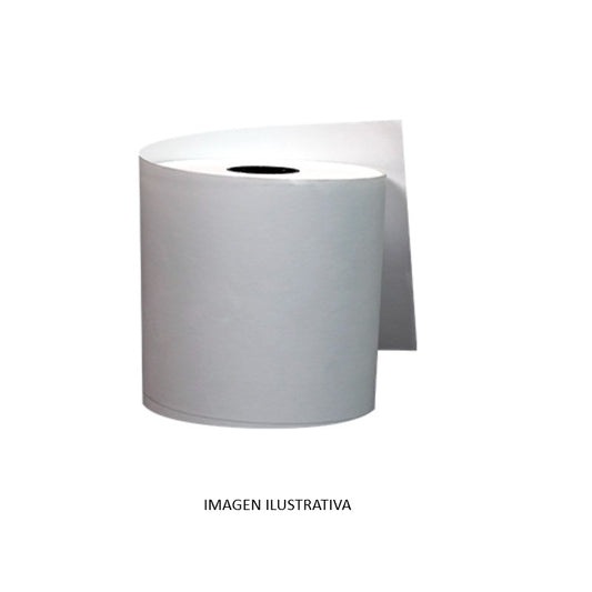 Papel PCM Rollo Termico Papel bpa-free 58gramos 80mm+-1 ancho X 78mm+-1 diametrox 52 metros+-1 largo C.P 12-24mm Paquete con 50 Rollos