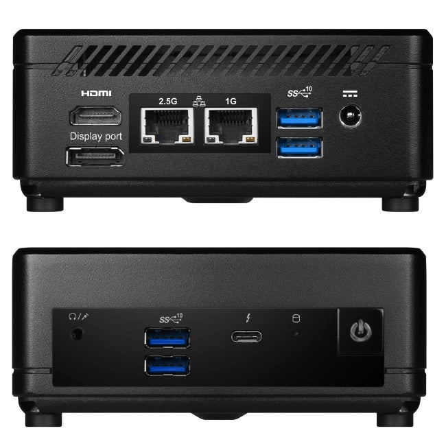 Computadora MSI CUBI 5 12M-016BUS Intel Core i7-1255U 10Cores 2xDDR4 2666Mhz HDMI/DP Thunderbolt 4 Dual LAN