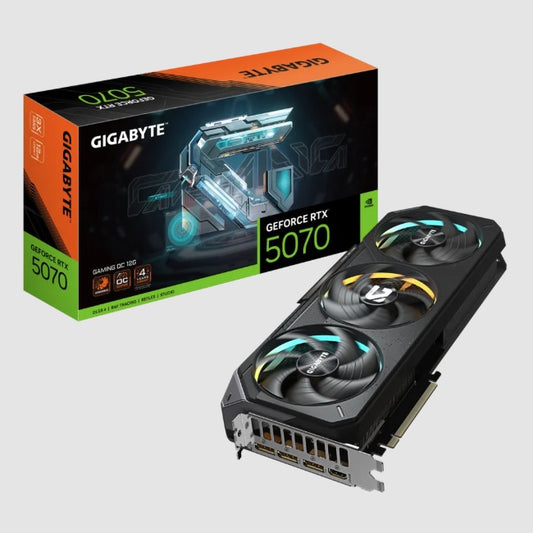 Tarjeta de video Gigabyte 12GB GeForce RTX 5070 GAMING RGB 3xfan GDDR7 DLSS4 OC 1xHDMI 3xDP GV-N5070GAMING OC-12GD