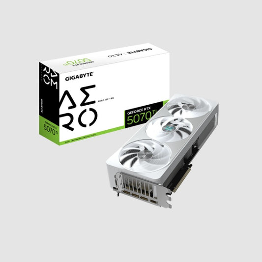 Tarjeta de video Gigabyte 16GB GeForce RTX 5070 TI AERO 3xfan GDDR7 1xHDMI 3xDP GV-N507TAERO OC-16GD