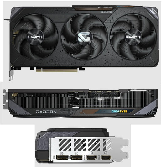 Tarjeta de video Gigabyte 16GB RX9070 XT Gaming GDDR6 2xHDMI 2xDP 3xFan GV-R9070XTGAMING OC-16GD