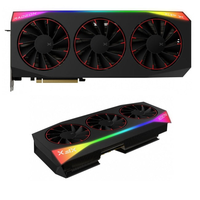 Tarjeta de video XFX 16GB AMD Radeon RX 9070 XT Mercury 3xfan Black Magnetic Air GDDR6 RDNA3 1xHDMI 3xDP RX-97TMARGB9