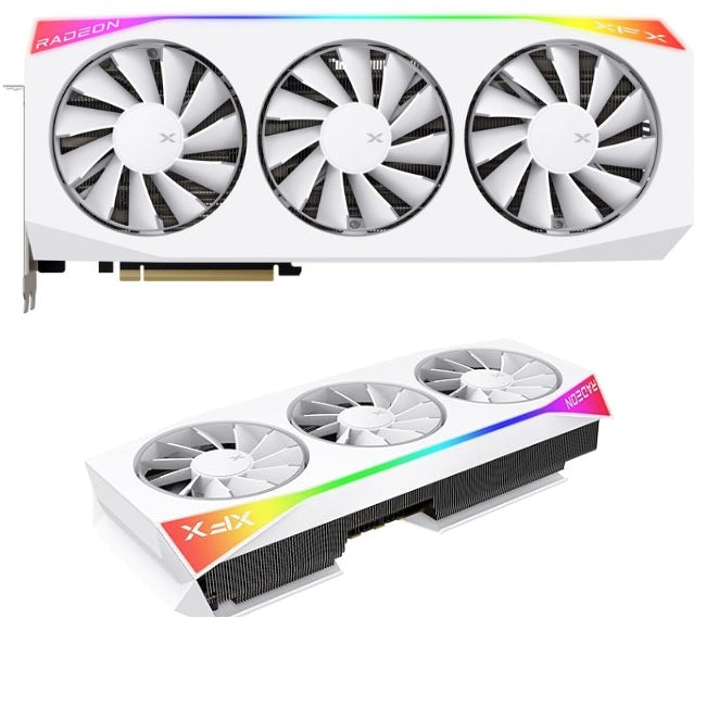 Tarjeta de video XFX 16GB AMD Radeon RX 9070 XT Mercury 3xfan White Magnetic Air GDDR6 RDNA3 1xHDMI 3xDP RX-97TMARGW9