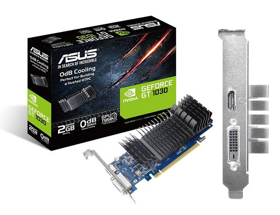 TJ VIDEO PCI EXPRESS 2GB ASUS GTGT1030-2G-CSM NVIDIA GEFORCE PCIE3 GDDR5 DVI-D/HDMI GT1030-2G-CSM
