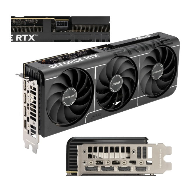 Tarjeta de video Asus 8GB GeForce RTX 5060 TI PRIME 3xfan DDR7 DLSS 4 1xHDMI 3xDP PRIME-RTX5060TI-8G