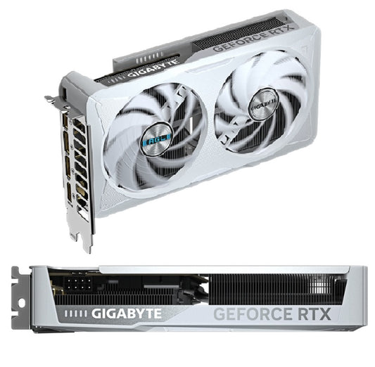Tarjeta de video Gigabyte 8GB RTX 5060 GDDR7 PCI-E 5.0 Blanco 1xHDMI 3xDP 2xFan GV-N5060EAGLEOC ICE-8GD