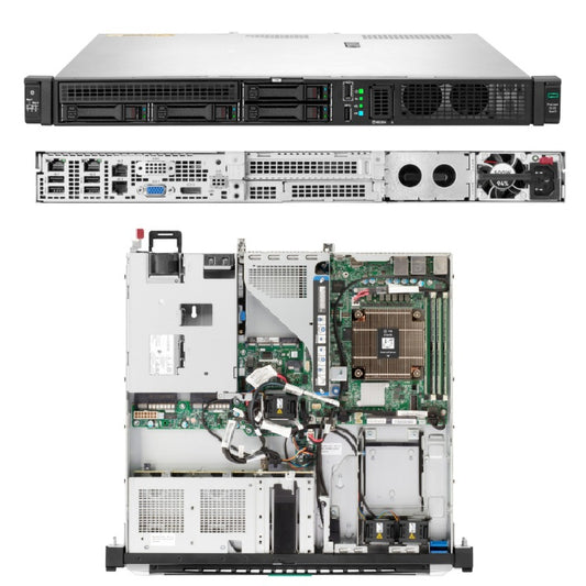 Servidor HPE ProLiant DL20 Gen11 Intel Xeon 6325P 32GB 2*480GB SSD no Sistema Operativo