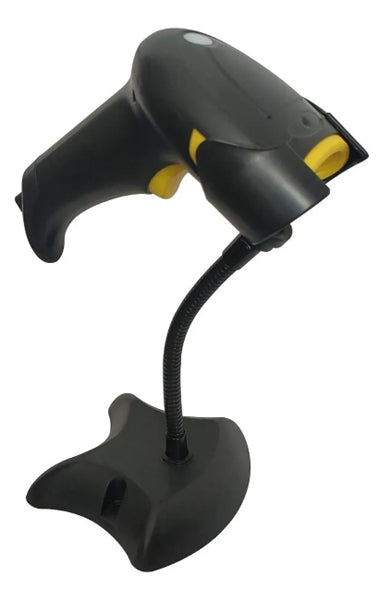 LECTOR DE CODIGO DE BARRA Y QR NEXTEP ALAMBRICO (1D/2D) USB CON BASE AJUSTABLE NEGRO NE-503