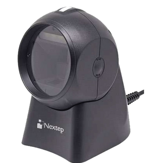 LECTOR DE CODIGO DE BARRAS NEXTEP OMNIDIRECCIONAL QR(1D/2D) USB NEGRO NE-505