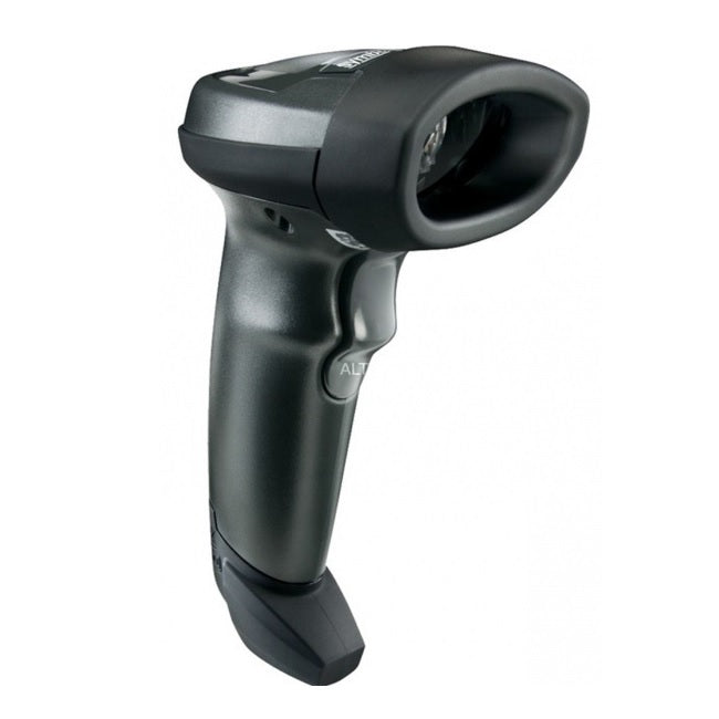 Lector de Codigos de Barras Zebra Kit LI2208-SR Negro 1D Con Cable Usb y Soporte LI2208-SR7U2100SGW